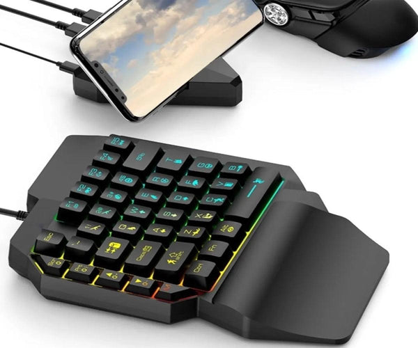 RGB LED Single-Handed Gaming Keyboard