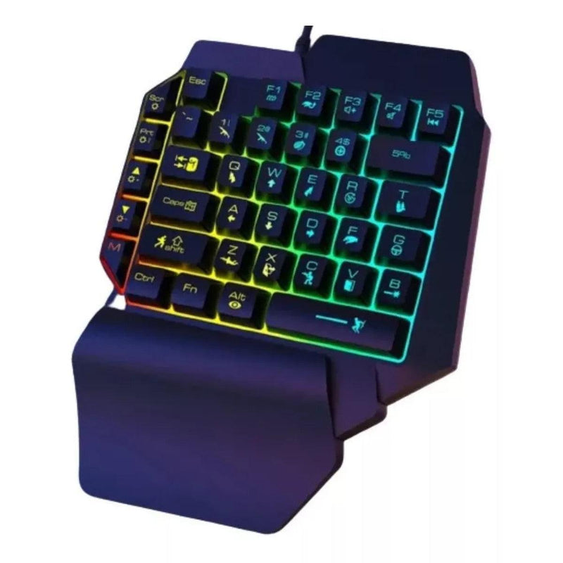 RGB LED Single-Handed Gaming Keyboard
