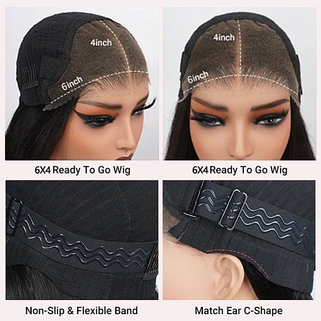 Geeta 13x4 Lace Loose Body Wave Human Hair Wigs Ocean Wave Lace Front Wigs with Curtain Bangs Full 250% Density